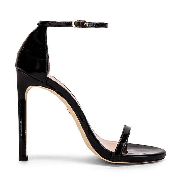 Stuart Weitzman Shoes - Stuart Weitzman Nudist 4” Heel In Black Patent Size 8